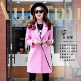 粉色毛呢大衣(165/84A(XS))